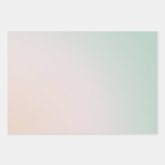 Girly Mint Aqua Peach Glam Dots Geschenkpapier Set (Vorderseite 3)