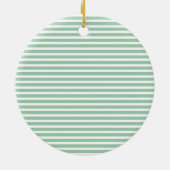 Girly Mint Glitzer Anchor Keramik Ornament (Hinten)