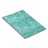 Girly Mint Glitzer Confetti Notizblock (Rechte Seite)