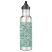 Girly Mint Glitzer Glitz Leopard Edelstahlflasche (Links)