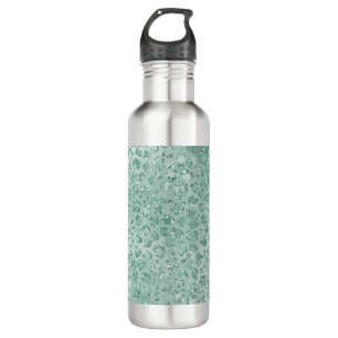 Girly Mint Glitzer Glitz Leopard Edelstahlflasche