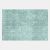Girly Mint Glitzy Sparkle Geschenkpapier Set (Vorderseite 2)