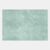 Girly Mint Glitzy Sparkle Geschenkpapier Set (Vorderseite)
