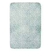 Girly Mint White Leopard Print Badematte (Vorderseite Vertikal)