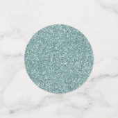 Girly Mint White Leopard Print Konfetti (Klein Vorderseite)