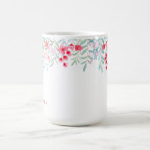 Girly Mit Monogramm Tropical Watercolor Kaffeetasse (Mittel)