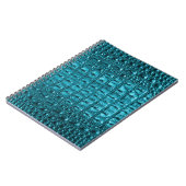 girly Mode-Türkisblau Alligatorleder Notizblock (Linke Seite)