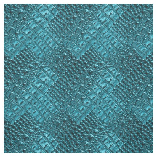 girly Mode-Türkisblau Alligatorleder Stoff (Muster)
