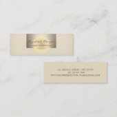 Girly Modern Beruflich Charming, Lotus Blume Mini Visitenkarte (Vorne/Hinten)