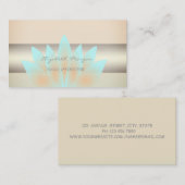 Girly Modern Beruflich Charming, Lotus Visitenkarte (Vorne/Hinten)