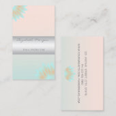 Girly Modern Beruflich Charming, Lotus Visitenkarte (Vorne/Hinten)