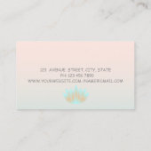 Girly Modern Beruflich Charming, Lotus Visitenkarte (Rückseite)