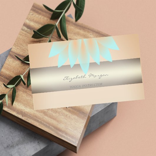 Girly Modern Beruflich Charming, Lotus Visitenkarte