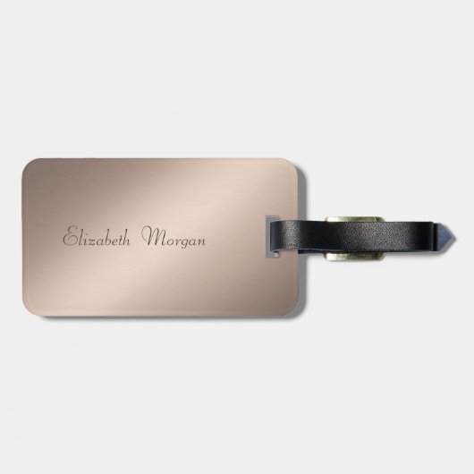 Girly Modern Chic Magnolia Gepäckanhänger (Rückseite horizontal)