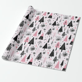 Girly Modern Christmas Geschenkpapier