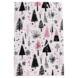 Girly Modern Christmas Mittlere Geschenktüte