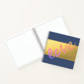 Girly Modern Gold, Liebe Notizblock (Innenseite)