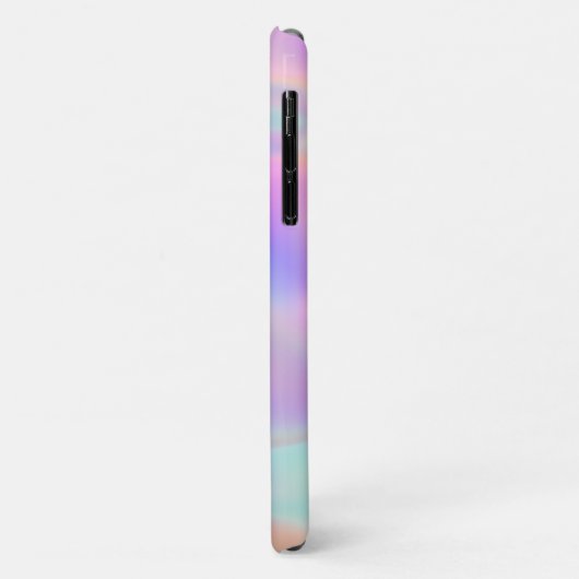 Girly Modern Iridescent Rainbow Individuelle Name  Case-Mate iPhone Hülle (Hinten/Links)