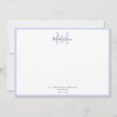 Girly Modern Lavender Handschrift Monogram Note C Mitteilungskarte (Vorderseite)