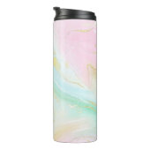 Girly Modern Pastel Unicorn Thermosbecher (Nach rechts gedreht)