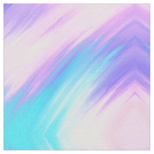 Girly Modern Pink Blue Lila Paint Smudges Stoff