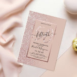 Girly Modern Pink Rose Gold Glitzer 50. Geburtstag Einladung<br><div class="desc">Diese mädchenhafte und moderne 50. Geburtstagsfeier ist perfekt für Ihren besonderen Tag. Es enthält ein Imitat gedruckt funkelnd Rose Gold Glitzer groß, "50", auf einer einfachen Rose rosa Textbox umrissen ist ein Imitat gedruckt Rose Goldfolie Rand. Der Hintergrund umfasst eine Imitate Rose Gold Glitzer und Rose rosa seitliche Farbverlauf ombre...</div>