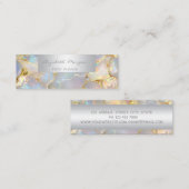 Girly Modern Professional Charming Opal Stone Mini Visitenkarte (Vorne/Hinten)