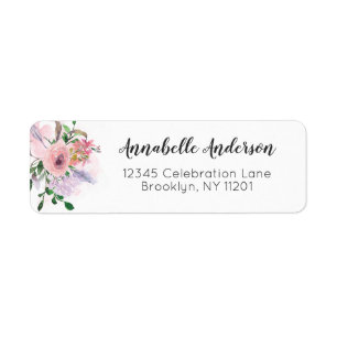 Girly moderner BlumenRosen-PastellrosaWatercolor