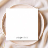 Girly Monogram Calligraphy Blush Pink Stationery Mitteilungskarte