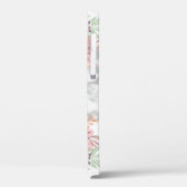 Girly Monogram Marble Watercolor Floral Case Mate (Rückseite / Links)