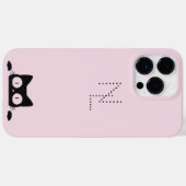 Girly Monogram Minimalist Case-Mate iPhone Hülle (Rückseite (Horizontal))