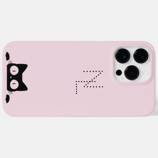 Girly Monogram Minimalist Case-Mate iPhone Hülle (Rückseite (Horizontal))