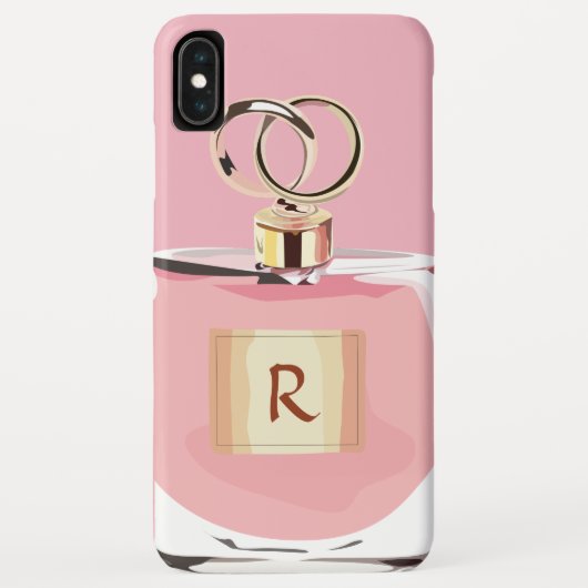 Girly Monogramm-Schönheits-Rosa-stilvolle Case-Mate iPhone Hülle (Rückseite)