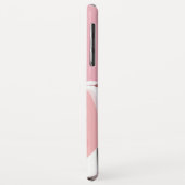 Girly Monogramm-Schönheits-Rosa-stilvolle Case-Mate iPhone Hülle (Hinten/Links)