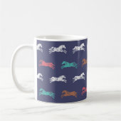 Girly Multicolor Classic Pferde Kaffeetasse (Links)