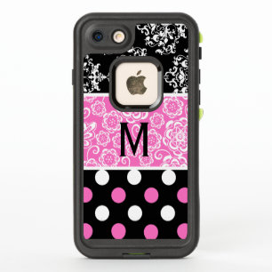 Girly Muster-Monogramm LifeProof iPhone 7 Fall