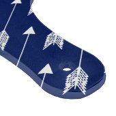 Girly Navy & Pink Arrows Custom Schneidebrett (Ecke)