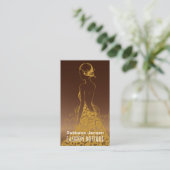 Girly New York Fashion Designer Business Card Visitenkarte (Stehend Vorderseite)
