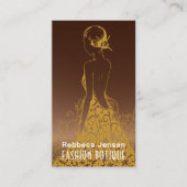 Girly New York Fashion Designer Business Card Visitenkarte (Vorderseite)