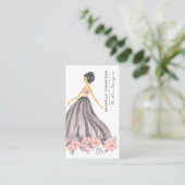 Girly New York Fashion Designer Visitenkarte (Stehend Vorderseite)