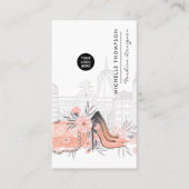 Girly New York Fashion Designer Visitenkarte (Vorderseite)