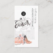 Girly New York Fashion Week Designer Visitenkarte (Vorderseite)