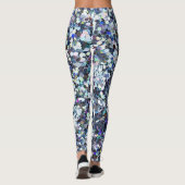 Girly Niedlich Colorful Glitzer Leggings (Rückseite)