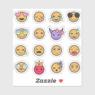 Girly Niedlich Emojis Aufkleber