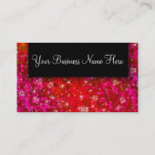 Girly Niedlich Glitzer Beruflich Hair Make-Up Arti Visitenkarte (Rückseite)
