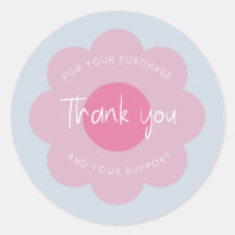 Girly Niedlich Moderne Blume "Danke" Verpackung