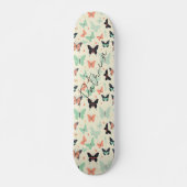 Girly Niedlich Pastel Butterfly Chic Skateboard (Vorne)