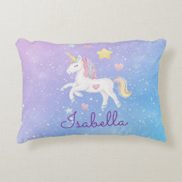 Girly Niedlich Personalisiert Magical Unicorn Cush Dekokissen