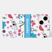 Girly Niedlich Trendy Einfache Hübsche Stilelement Case-Mate iPhone Hülle (Rückseite (Horizontal))