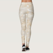 Girly Niedlich Trendy Marble Texture Leggings (Rückseite)